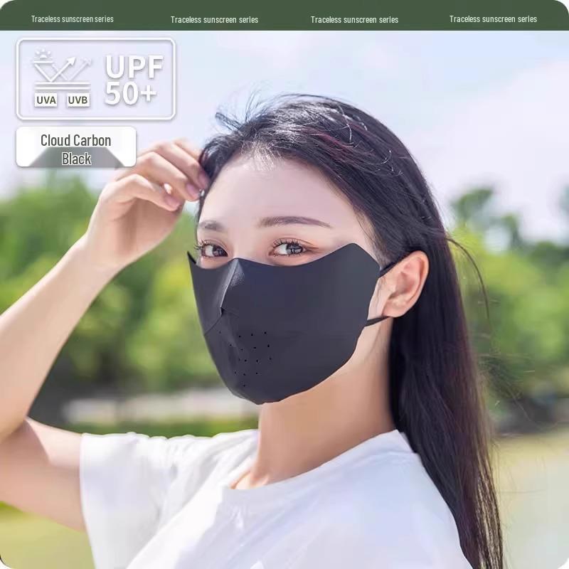 Women's Ice Silk UV Protection Face Mask - Breathable & Slimming Summer Sun Shield
