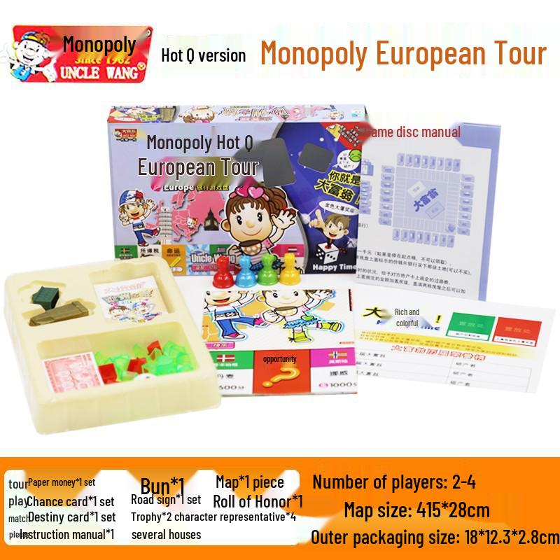 Monopoly Q Version: China & World Tour Edition Board Game