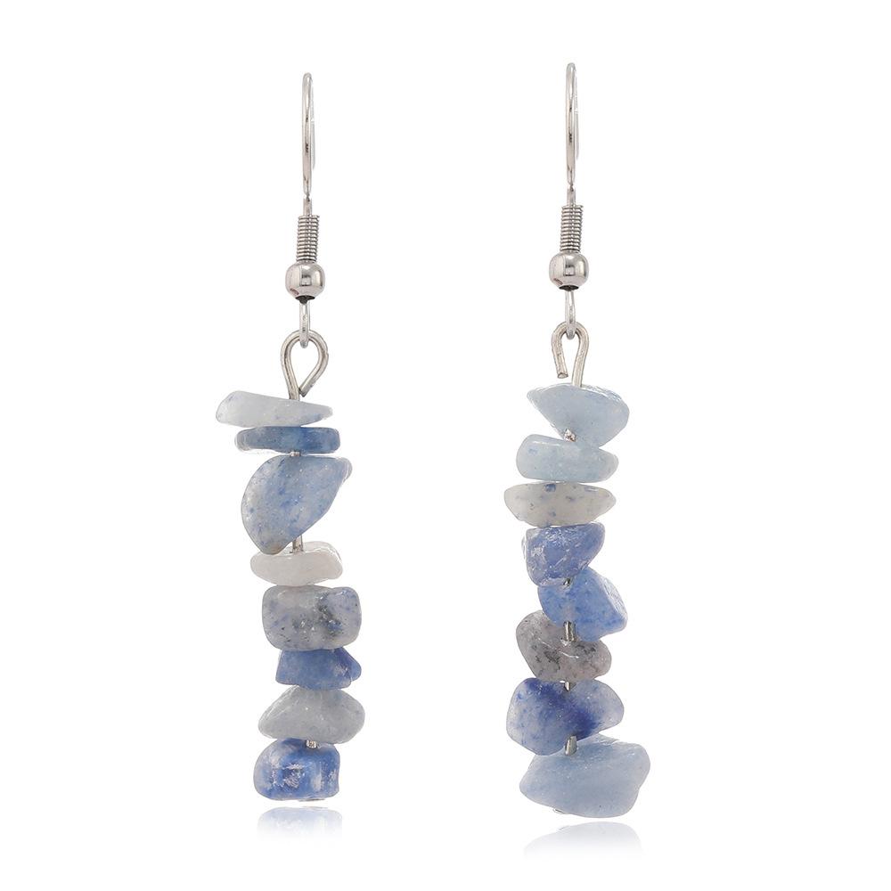 New European and American Fashion Light Luxury Long Earrings Women's Simple Handmade DIY Geometric Earrings