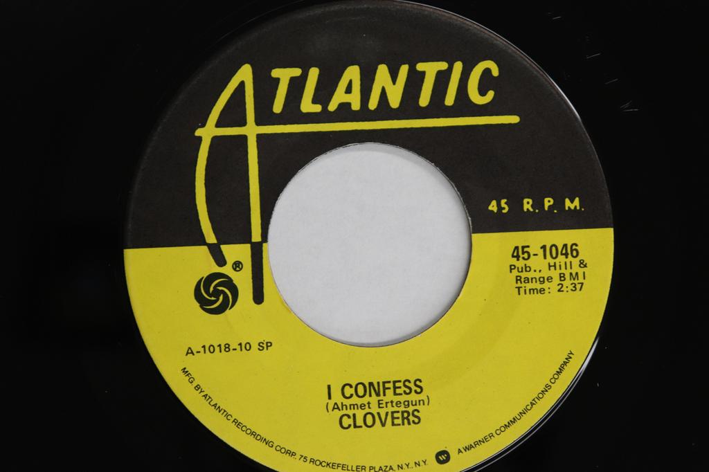7inch Record CLOVERS - I Confess / Alrighty Oh Sweetie 451046 ATLANTIC US Rock Used