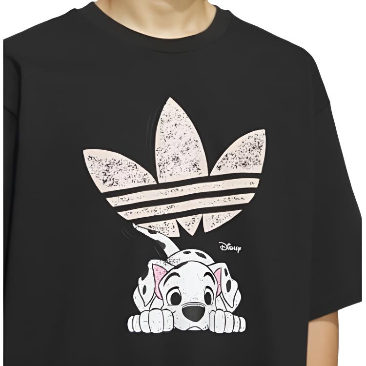 Adidas Originals X Disney Classic Sports Series Round Neck Fashion Soft Comfortable Versatile Short Sleeve T-Shirt Men Tops KG6684