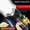 High Power LED Flashlights Camping Torch With 4 Lamp Beads And COB Side Light Rechargeable Portable Hand Lantern 4 Lighting Mode