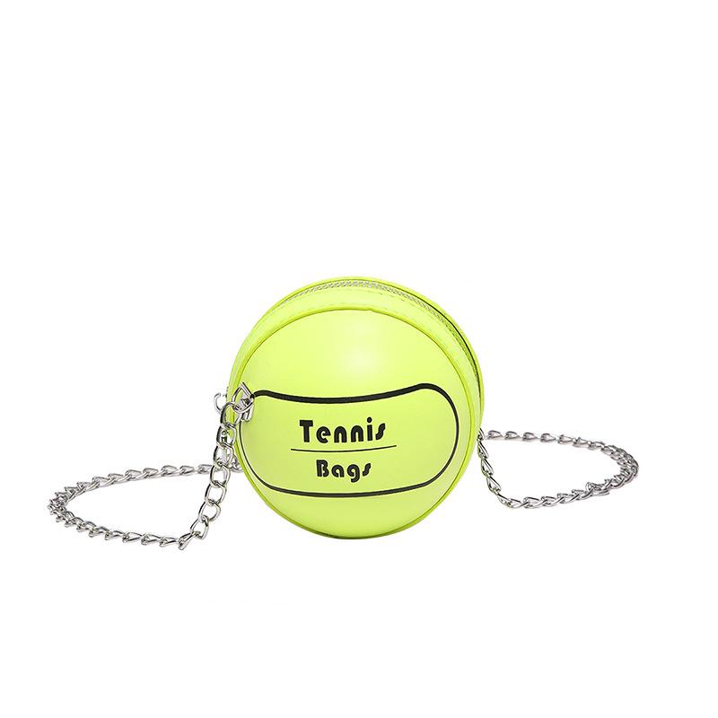 

Girls Shoulder Bag Mini Basketball Crossobdy Bag Funny Printed Women s Chain Crossbody Football Shape Round Bag
