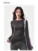 Women's Quick-Dry Long Sleeve Yoga Top for Outdoor Cycling and Running in Autumn/Winter