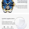 OUPINKE Waterproof Moon Phase Tourbillon Automatic Mechanical Watch Women's Watch Women's Watch