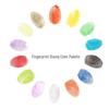 Washable Finger Paint Ink Pad Set - 12 Primary Colors, 24 Total, for Young Children & Students