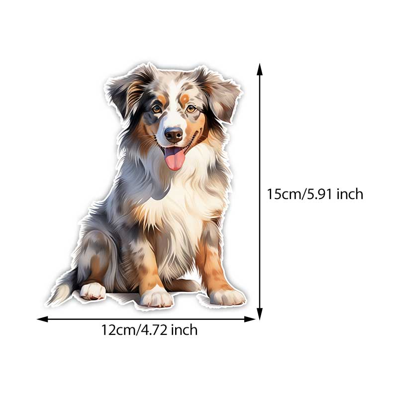 

Australian Shepherd Car Sticker Vinyl Decal Waterproof Rear Window Motorcycle Camper Bumper Truck Laptop Decoration TM367 A-15cm Longest Side
