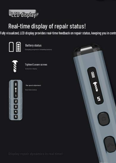 Multifunctional Electric Screwdriver Set with Bits