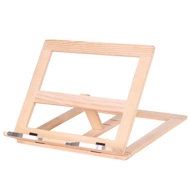 Fashion Household Wooden Notebook Stand Adjustable View Creative Desktops Laptop Stand for Bed