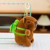 Pink Capybara Plush Keychain: Cute & Creative Charm Pendant for Backpacks