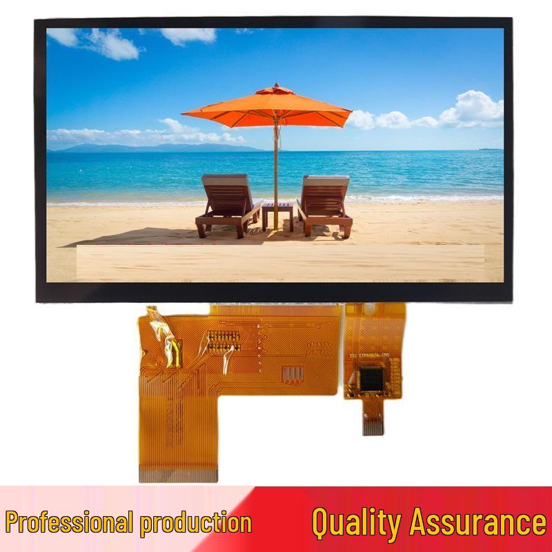 5" IPS Touchscreen LCD, 800x480, Hohe Helligkeit, Gummiert, G+G Optische Vollverklebung