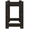 12 Bottle Wine Rack Black Solid Pine Wood