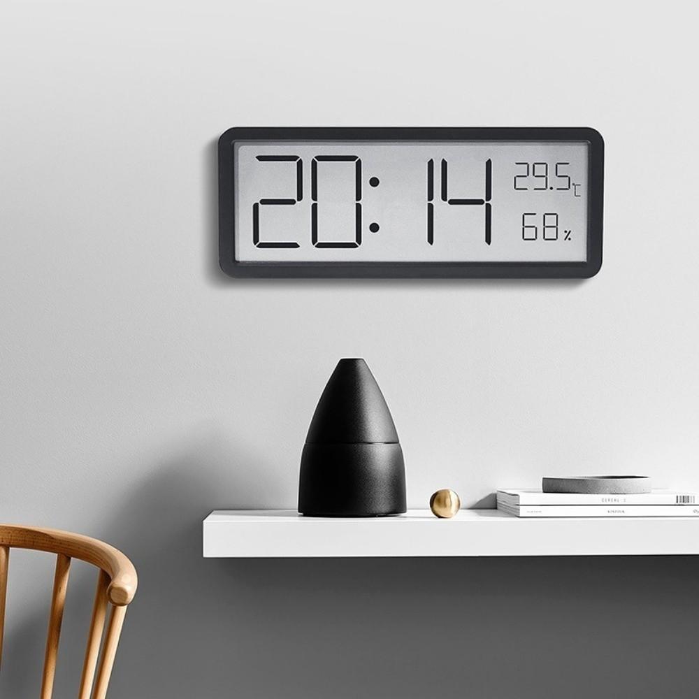 Large Screen Digital Wall Clock Humidity Desktop Clock Clear Visibility Electronic Clock  Bedroom