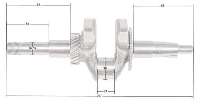 Wał Korbowy Loncin Lc50Zb60-4.5Q Lc168F-2 Część Oryginalna