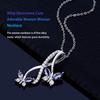 Women Necklace Decorative Elegant Exquisite Replacement Plated Unfading Girls Ladies Choker Pendant Jewelry Birthday Gift