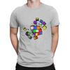 Math Rubik Interesting Cube Creative TShirt for Men Awesome Round Collar Pure Cotton T Shirt Personalize Gift Clothes Tops