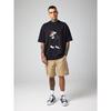 Oversized T Shirt Black Sylvester The Cat Cartoon Print Casual Streetwear Men's Tee