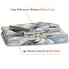 3D Psychedelic Floral Duvet Cover Set Abstract Flower Print Bedding For Bedroom Decor Soft Comfortable Quilt Covers Pillow Cose