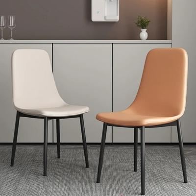 Luxury Home Dining Chair Stackable Iron Back Simple Meeting Desk Chair Bedroom Vanity Stool for Home Use