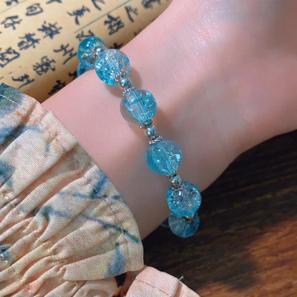 2024 Summer Chic Ice Crack Glazed Butterfly Bracelet Unisex Geometric Design