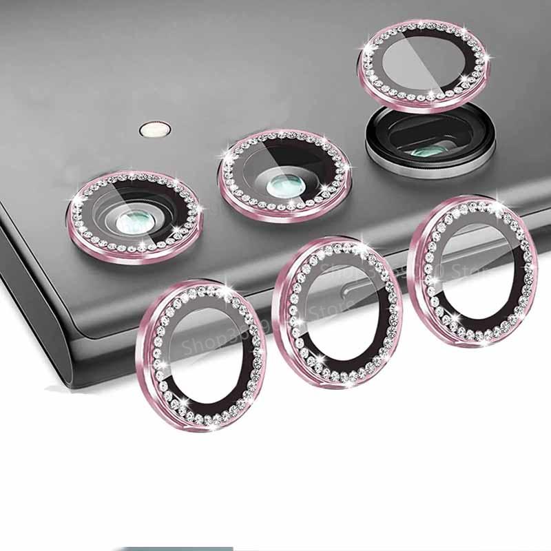 

Кольцо для камеры с бриллиантами для Samsung A55 A35 A25 A15 A05 A05S A14 A24 A34 A54, защитное кольцо из закаленного стекла для объектива камеры For Samsung A55