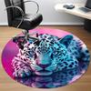 1pc Leopard Print Chair Carpet for Office Non-Slip, Machine Washable Rug for Office, Room - Holiday Decor, Machine Made yy251016129