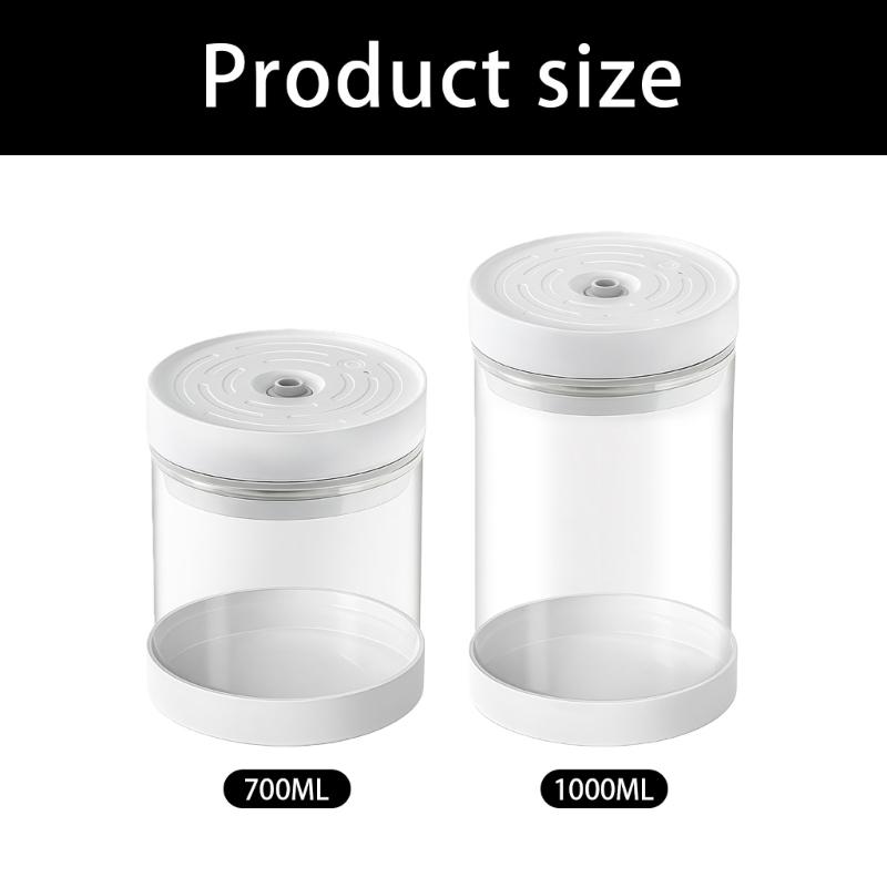 Airtights Coffee Canister Plastic Coffee Storage Container Kitchen Supplies Automatic Vacuum Coffee Canister for Food
