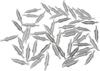 ALIMITOPIA 100pcs Alloy Feather Charms Pendants Easter Angel Wing Feather Dangle Charm for DIY Crafting Bracelet Necklace Jewelry Making Findings