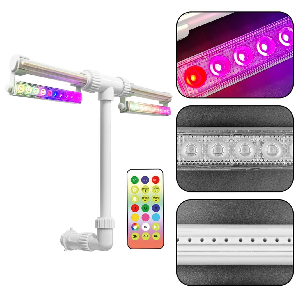 Regulowana fontanna basenowa z kolorowymi światłami LED, pilot zdalnego sterowania, kaskada, zraszacz, USB