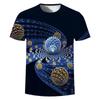 Summer New 3D Gold Digital Harajuku Print Short Sleeve Round Neck Men's Casual Personality Hip Hop Street T-shirt Tops