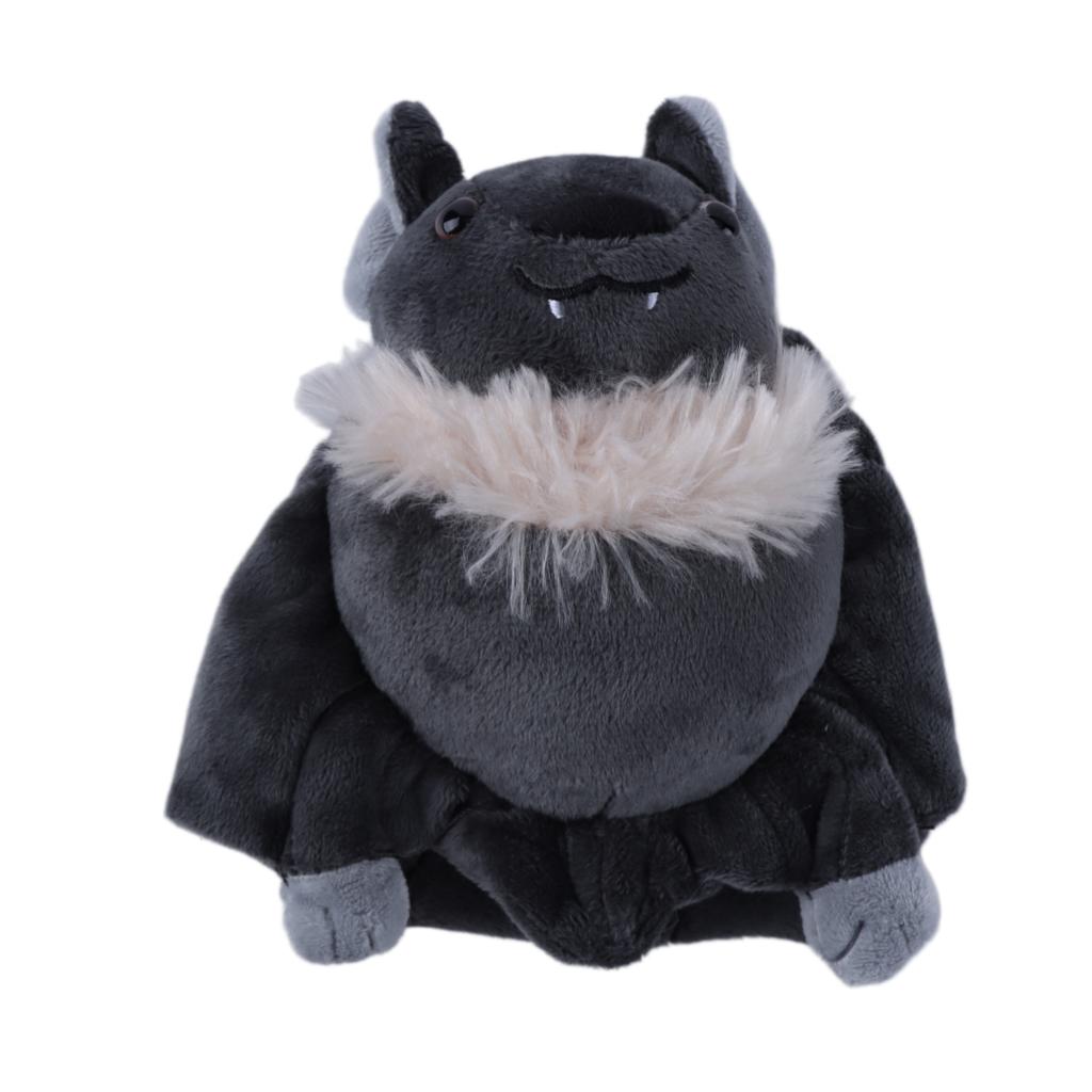 Bat Plush Toy Wings Can Be Unfolded and Folded Cute White Necked Bat Halloween Holiday Plush Toys Horror Party Atmosphere Toys