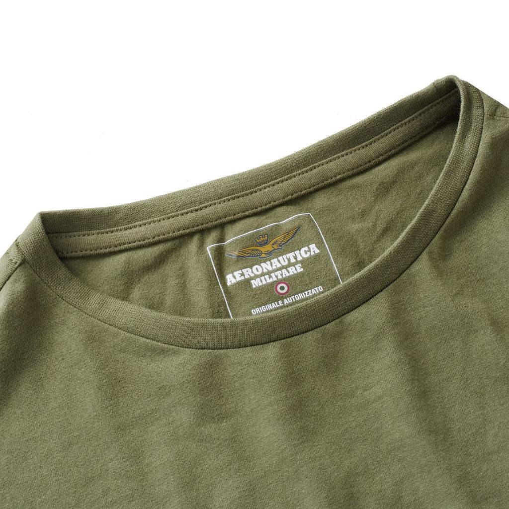 Aeronautica Militare Khaki T-Shirt Men' Crew-Neck Scoti001J508-07001