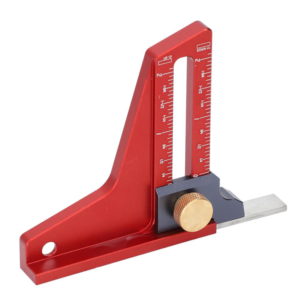 Indicator de înălțime pentru ferăstrău de masă 0?Riglă de Măsurare a Adâncimii de 2 Inci, Ecartor de Setare pentru Prelucrarea Lemnului pentru Pânză de Pânză de Fierăstrău cu Bandă