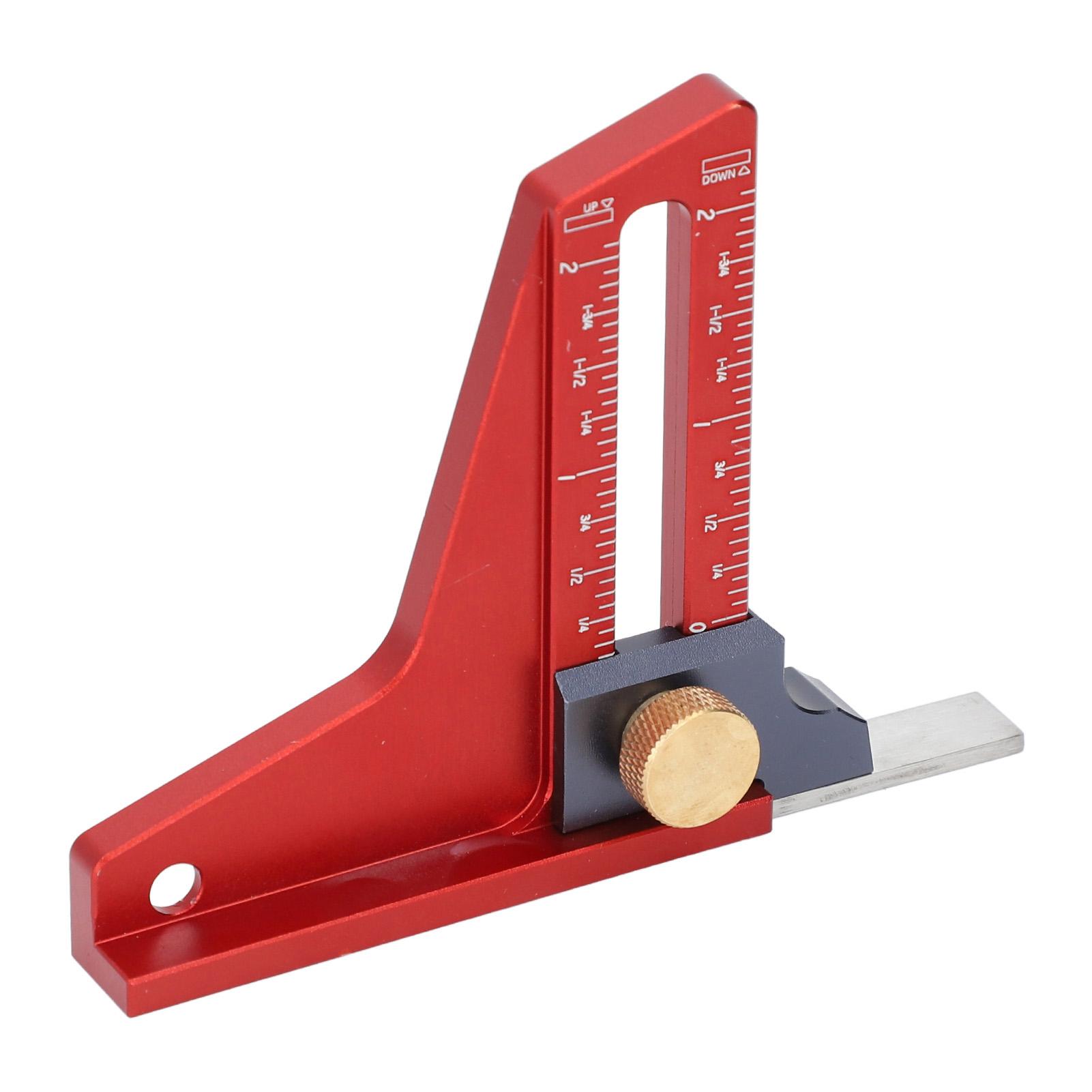 

Высотомер для циркулярной пилы 02-дюймовая измерительная линейка глубины, столярный установочный калибр для полотна ленточной пилы