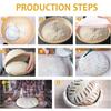 Round /Oval Bread Fermentation Natural  Rattan Basket Country Bread Baguette Dough Mass Proofing Tasting Proving Baskets BakerySupplies