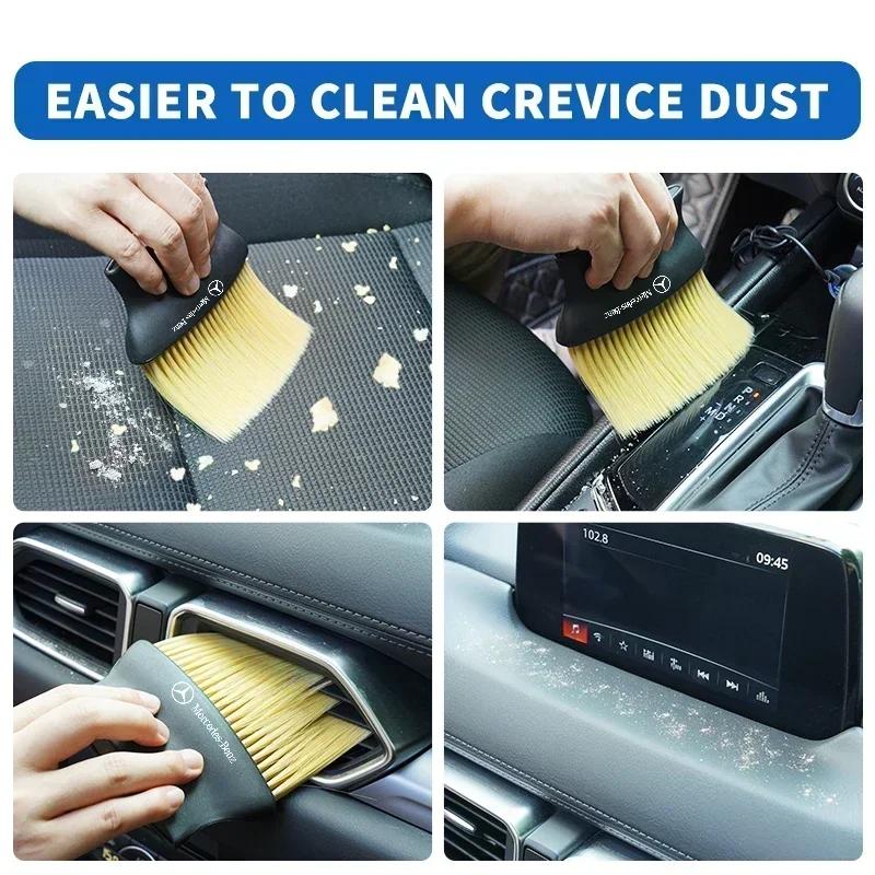 2025 For Mercedes-Benz 1PCS Car Detailing Dust Sweeping Tools Auto Interior Duster Brushes For Mercedes Benz B/C/E/S Class A Cla