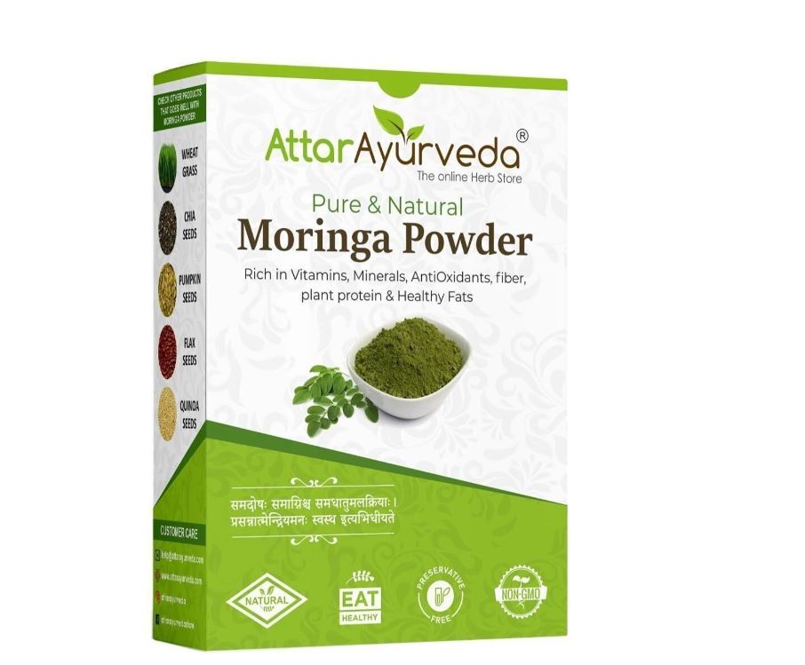 Attar Ayurveda Pure Moringa Powder For Weight Loss (200 g)