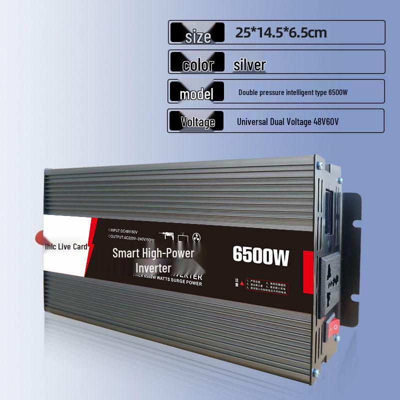 High-Power Pure Sine Wave Smart Inverter: 12V/24V/48V/60V To 220V for Car and Home Use