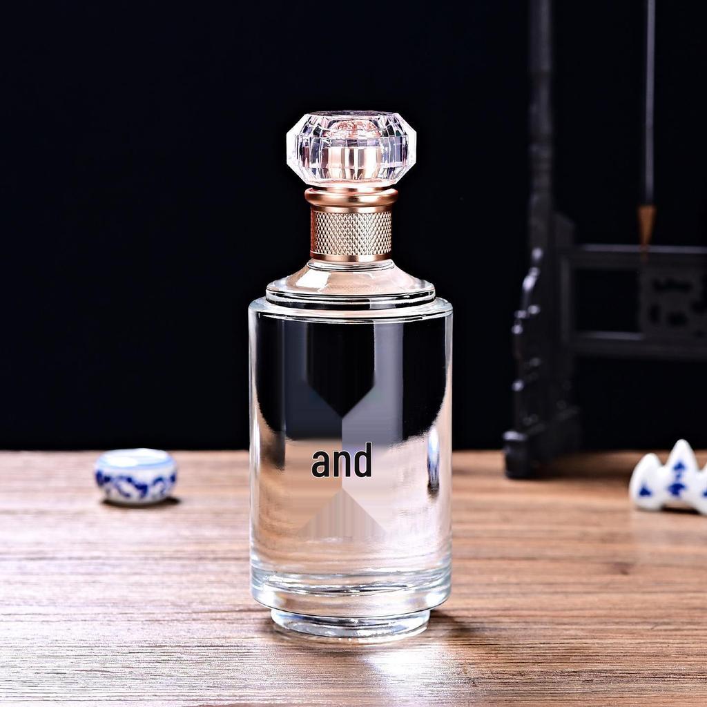 White Wine Bottle for Home Brewing - 1 Jin Glass Container with Sealed Gift Box Packaging