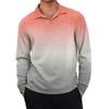 Men's Casual Retro Small V-neck Long-sleeved Top