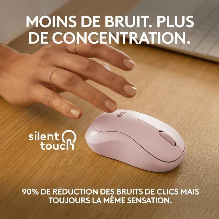 Souris - Sans fil - Logitech - M240 Silent - Rose