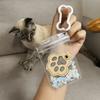 Handmade Pets Hair Storage Keychain Cute Pet Hair Storage Bag Pet Memorial Keychain  Pet Lovers