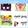 Halloween-Harry-Brille, Frühlingsbrille, Scherzbrille, runder Brillenrahmen, Clown-Nasen-Set