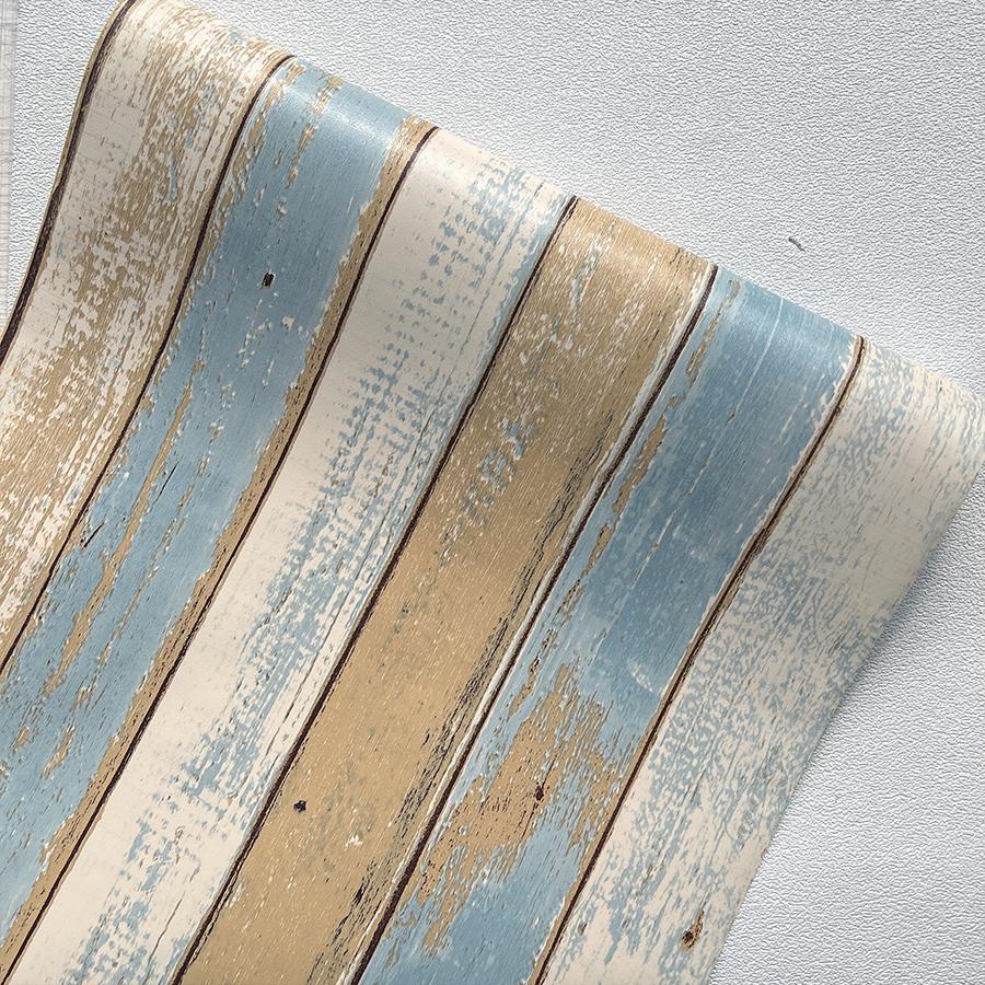 

Синие полосатые самоклеящиеся обои Ресторан Гостиная Спальня Фоновая стена Декоративная наклейка ПВХ Креативные обои 44X300CM