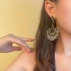 Leichter Luxus Strass Pfauenohrringe Übertriebener Ohrschmuck Quaste Hängende Ohrringe Kristallquaste Vintage Ohrringe Damen