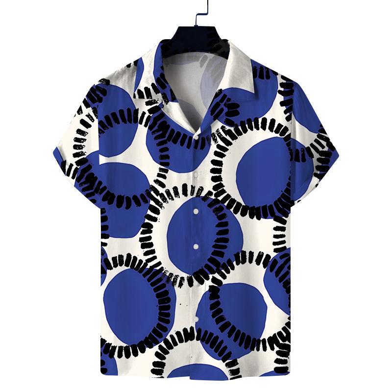 Mens Designer Clothing 3D Print Shirt Oversized Summer 2025 Travel Hawaii Beach Hawaiian Harajuku Pattern Camisa Masculino Lapel