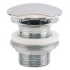 Chrome-plated Brass Mushroom Sink Plug - Valentin - H60 33x42 - Free Flow - Elegant Design