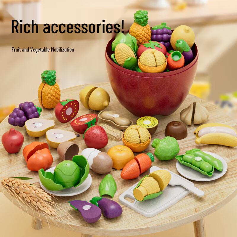 Montessori Play Food & Fruit Cutting Set