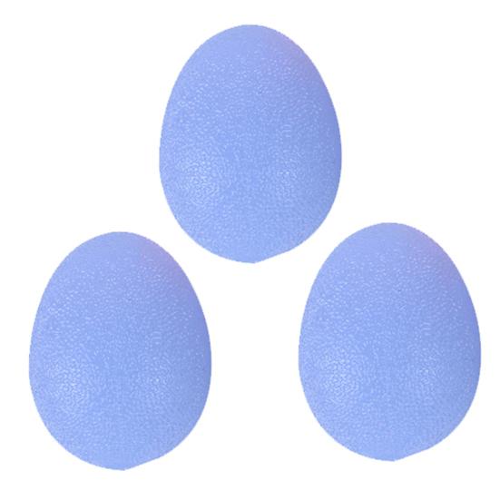

3Pcs Silicone Hand Grip Strength Trainer Stress Relief Therapy Squeeze Ball синий