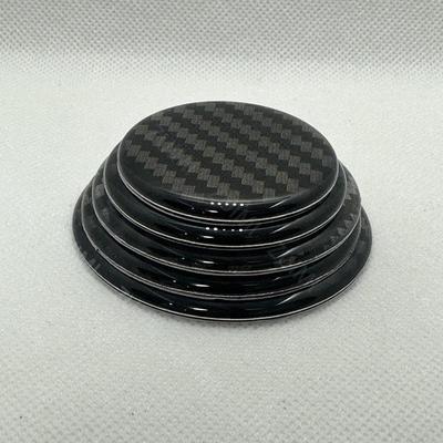 4Pcs/Set 3D Carbon Fiber Car Wheel Center Caps Stickers 45mm 50mm 56mm 60mm 65mm Car Rim Hubcap Cover Stickers Decal Accessories